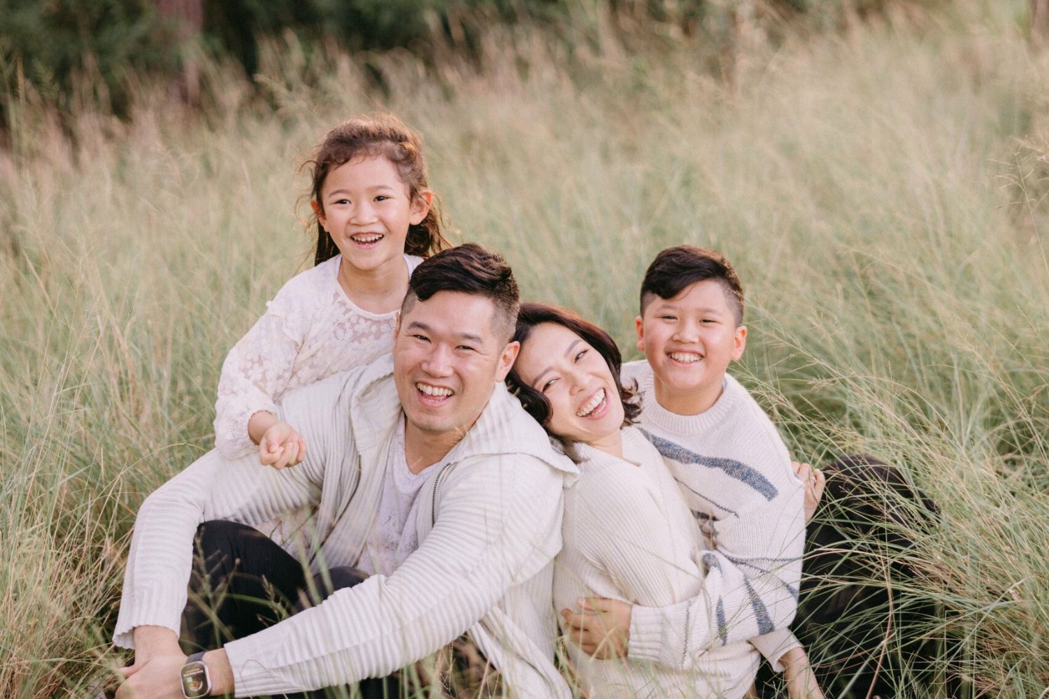 CheckCheckCin Founder Cinci Leung and her family