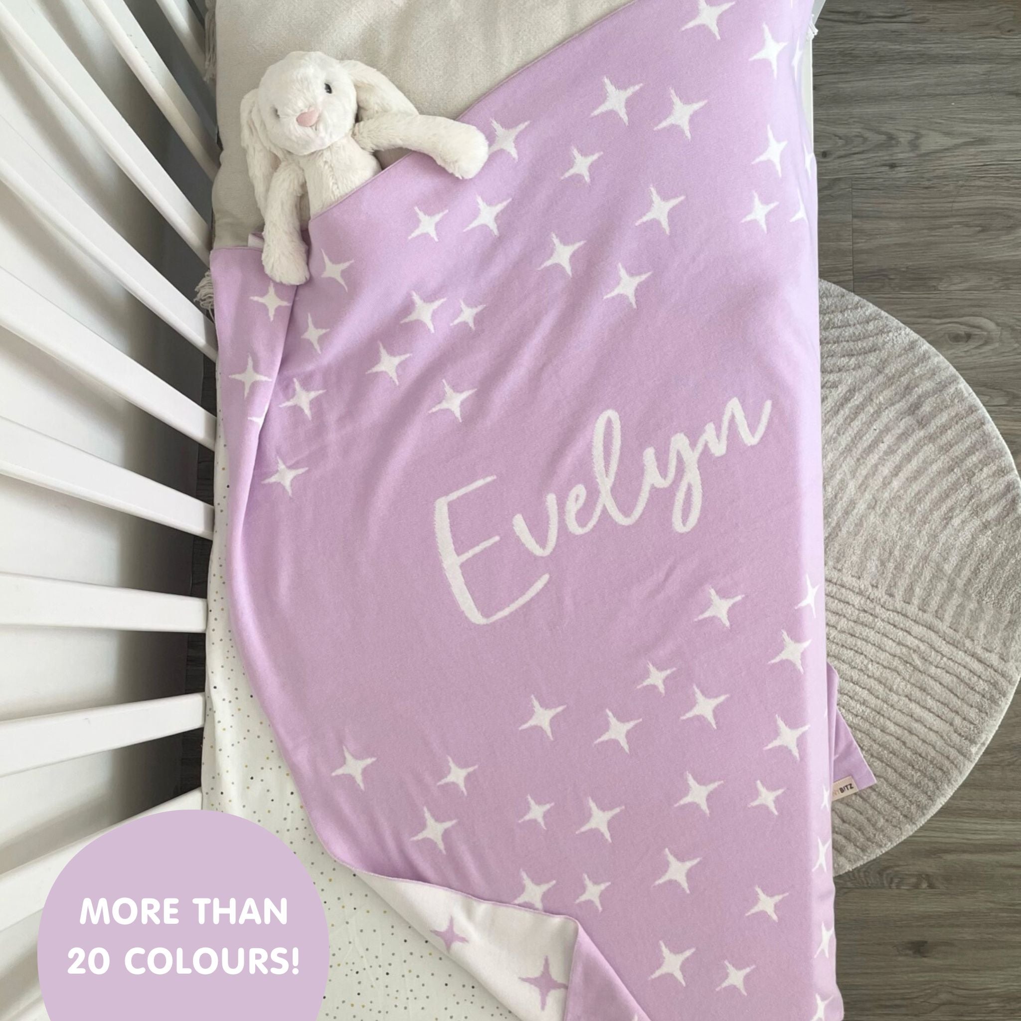 Personalized Blanket for Babies and Kids (The Twinkles)