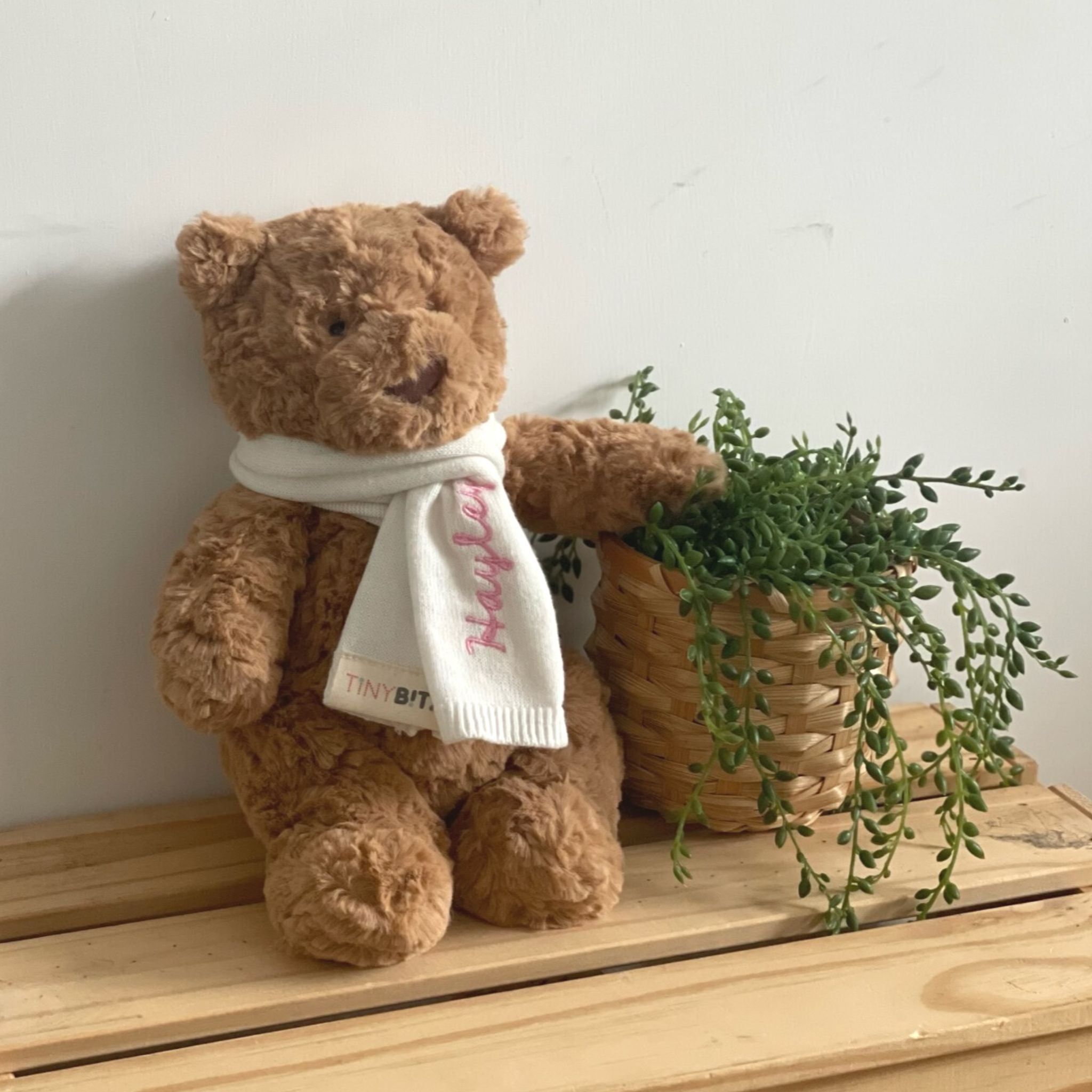 Jellycat Bear with Personalized Scarf