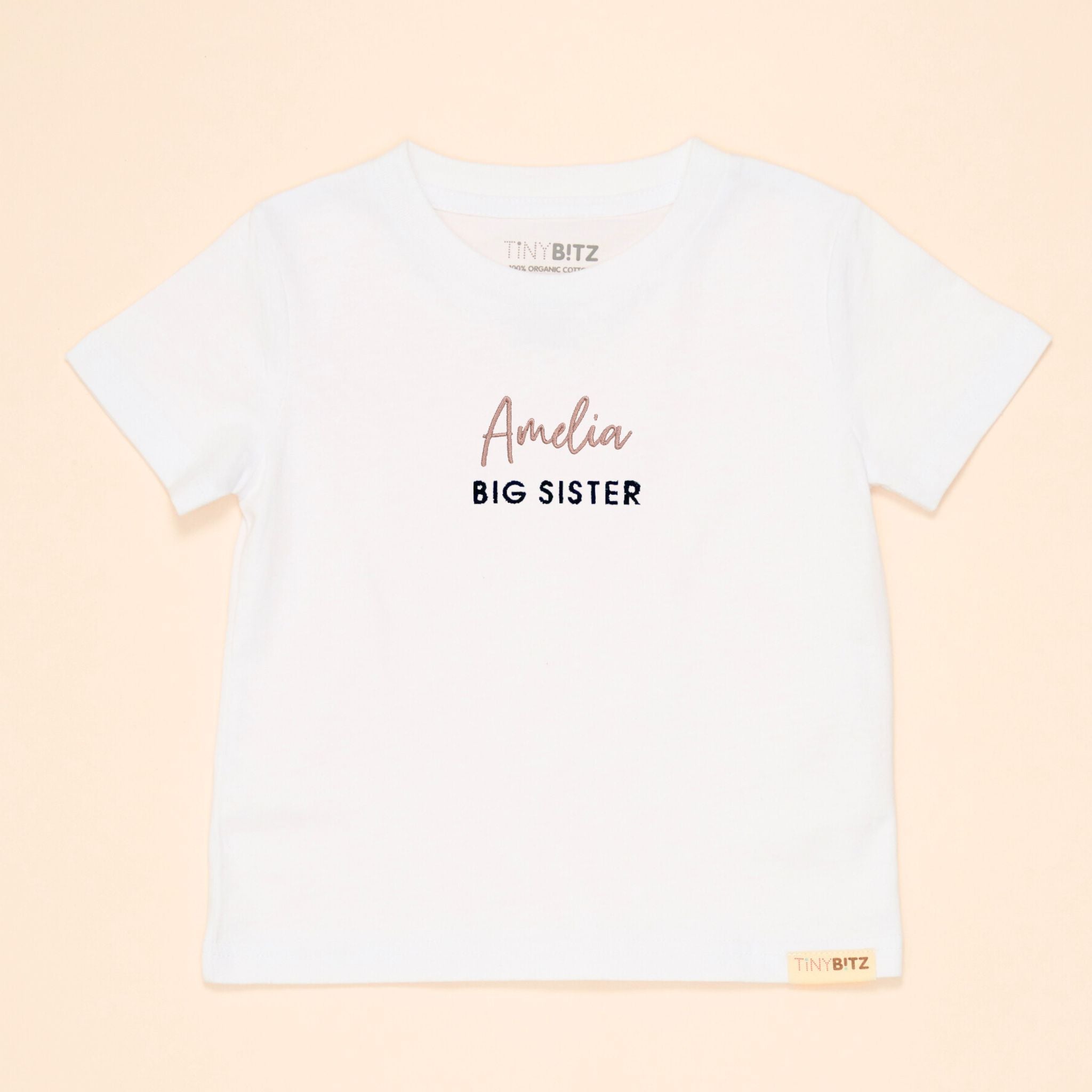 Kids Tee: Big Sister with Name