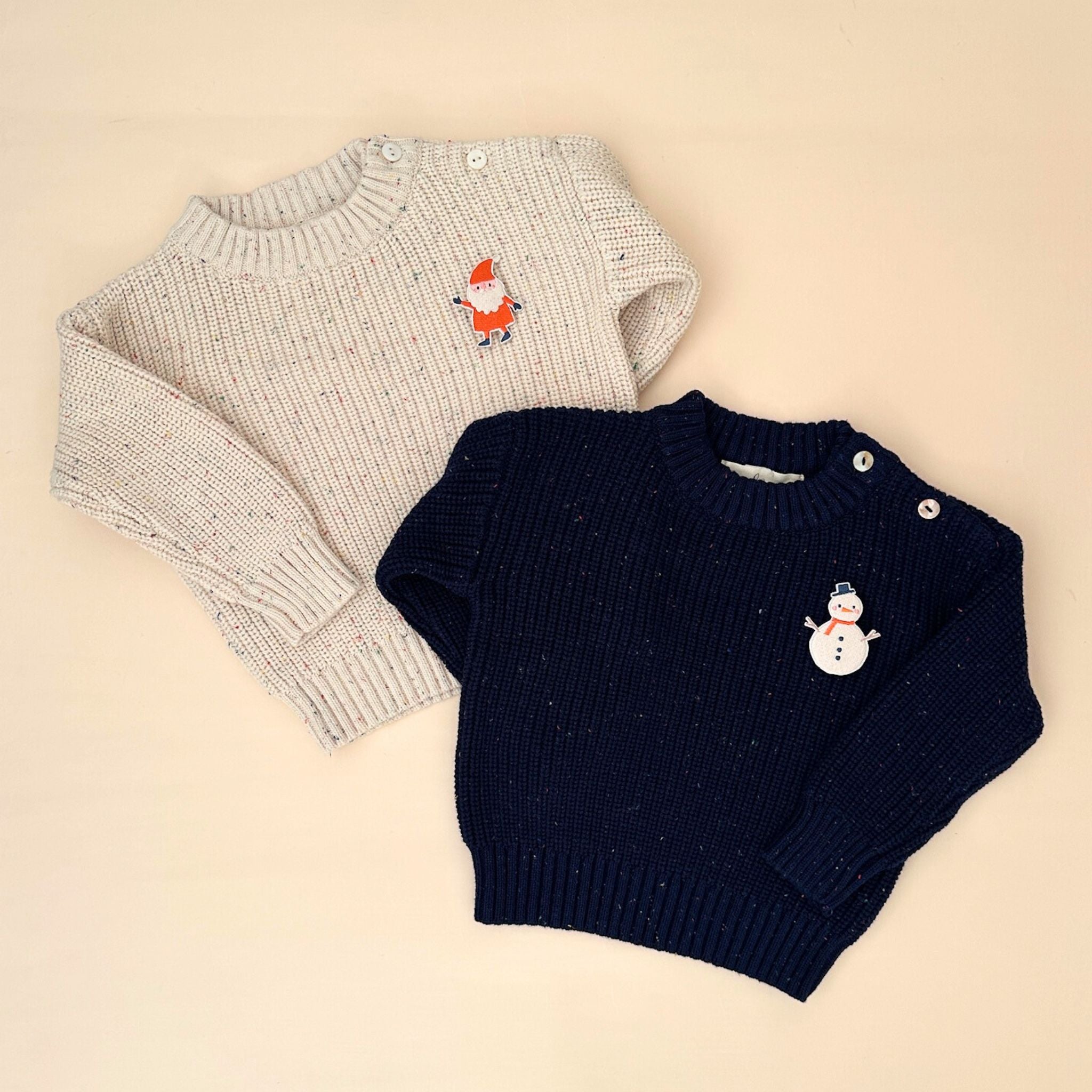 Confetti Sweater for Babies and Kids (Cream)