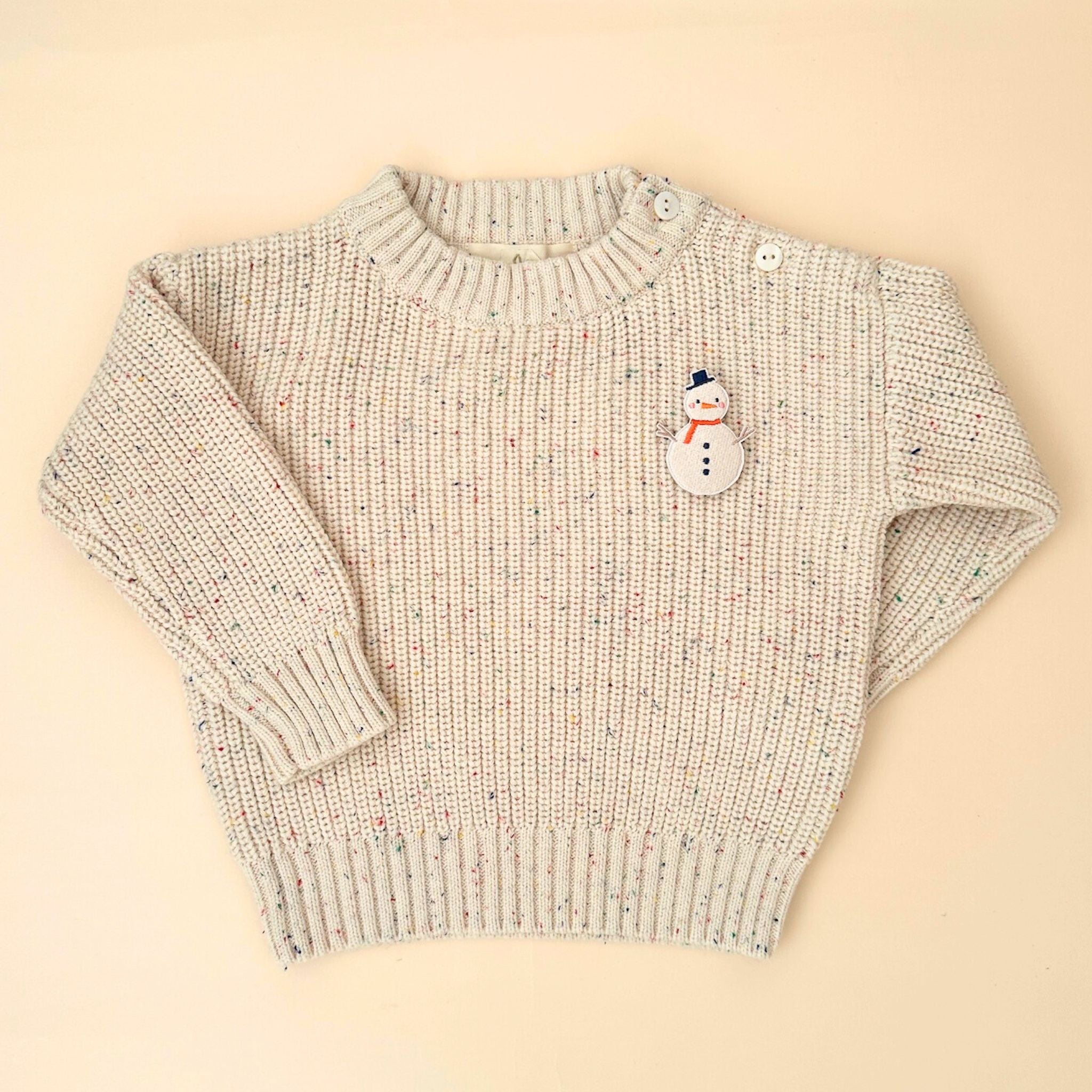 Confetti Sweater for Babies and Kids (Cream)