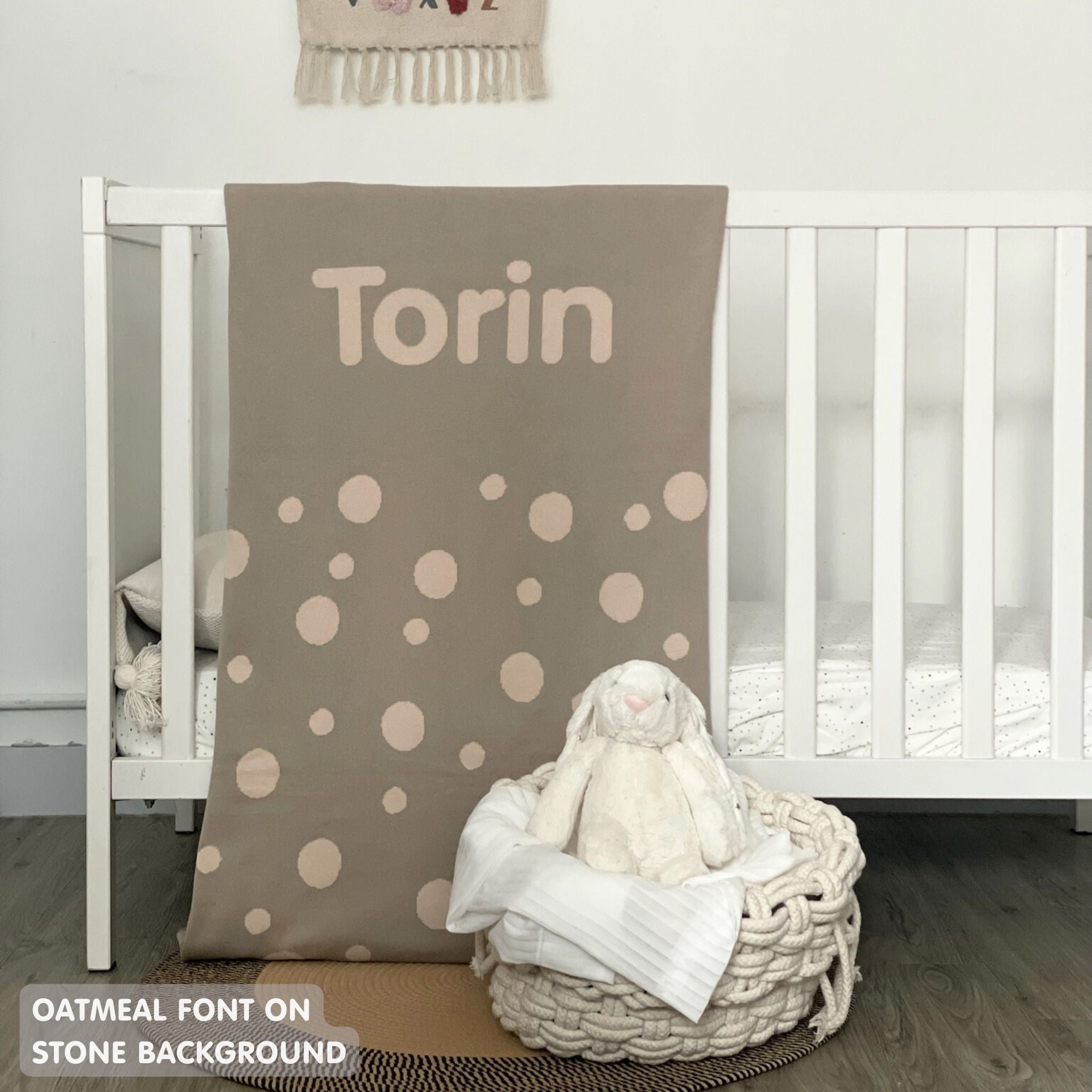 Personalized Blanket for Babies and Kids (The Dots)