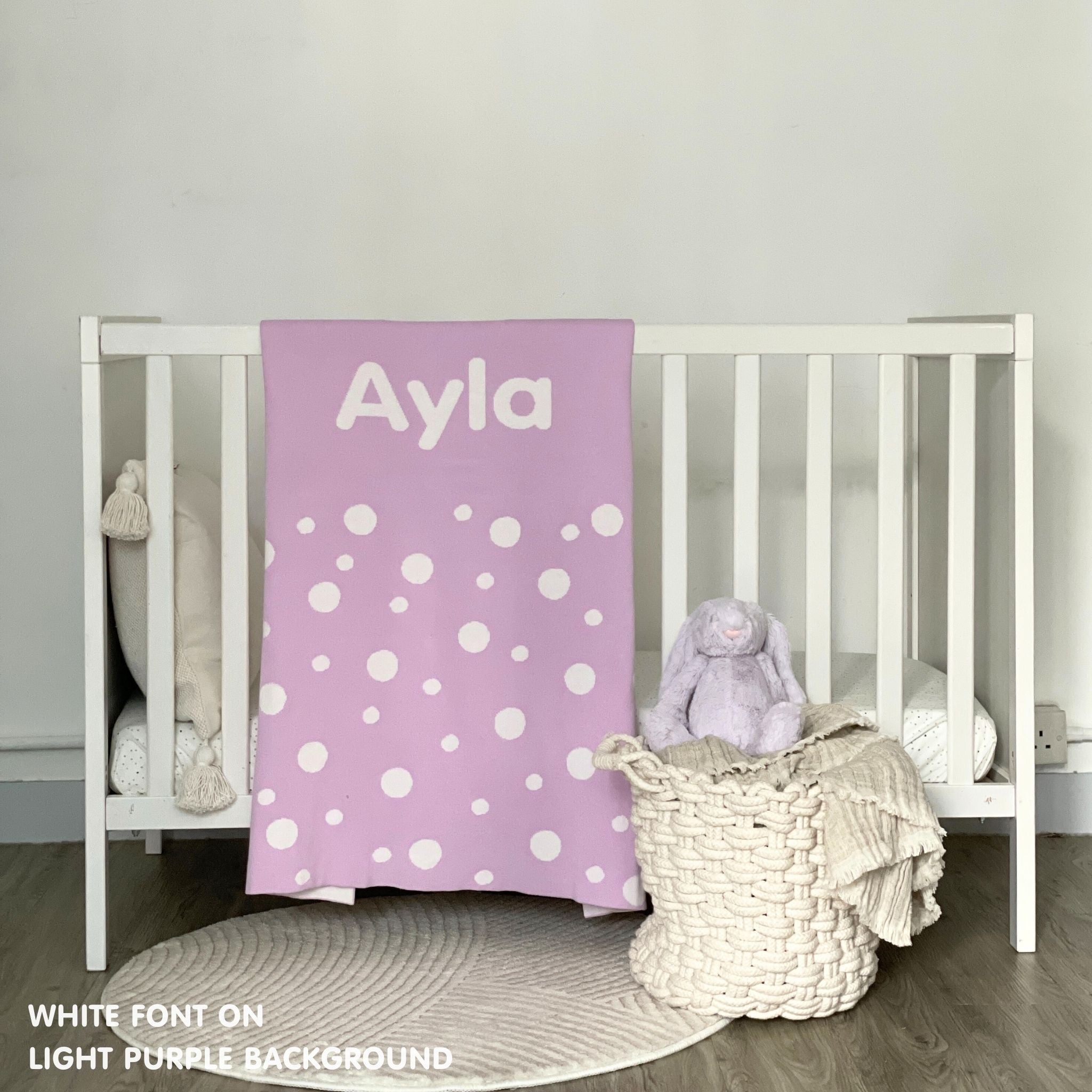 Personalized Blanket for Babies and Kids (The Dots)