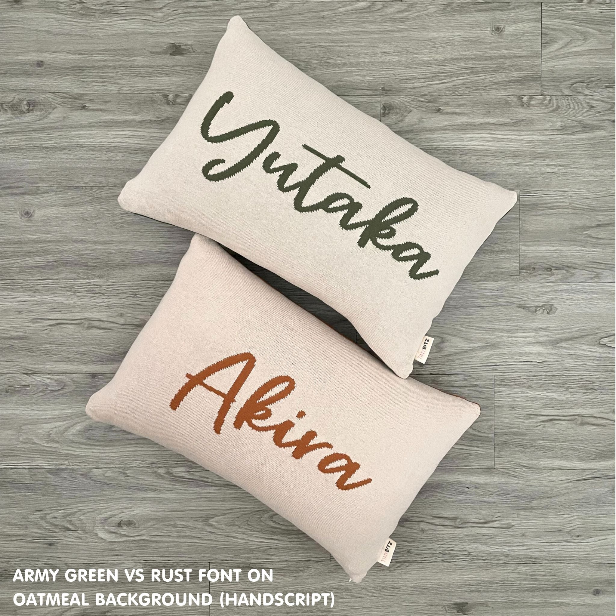 Personalized Rectangular Cushion Name