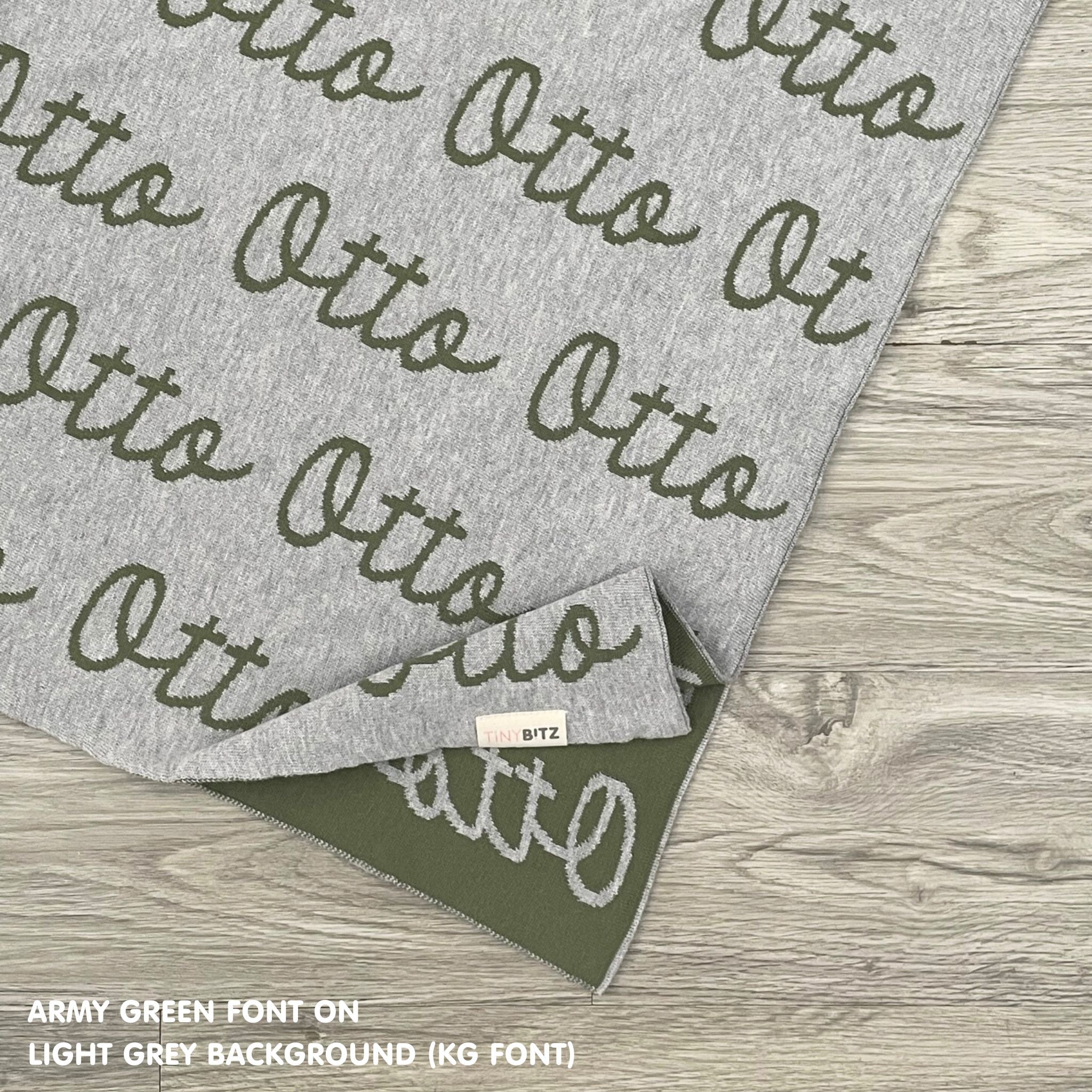 Personalized Blanket for Pets (Light Grey Background)