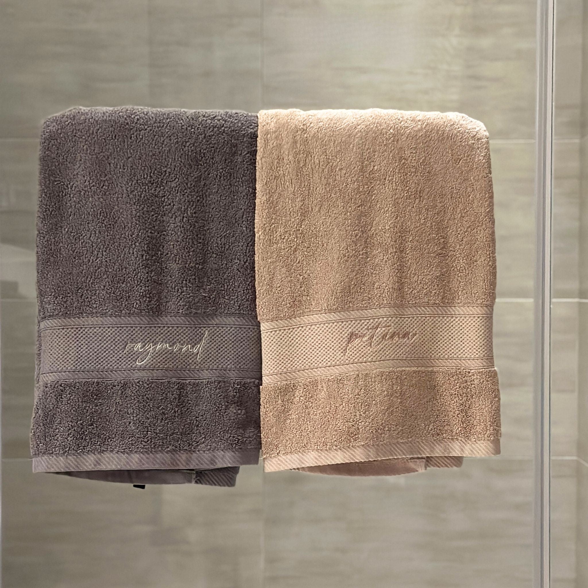 Personalized Bath Towels with Embroidery