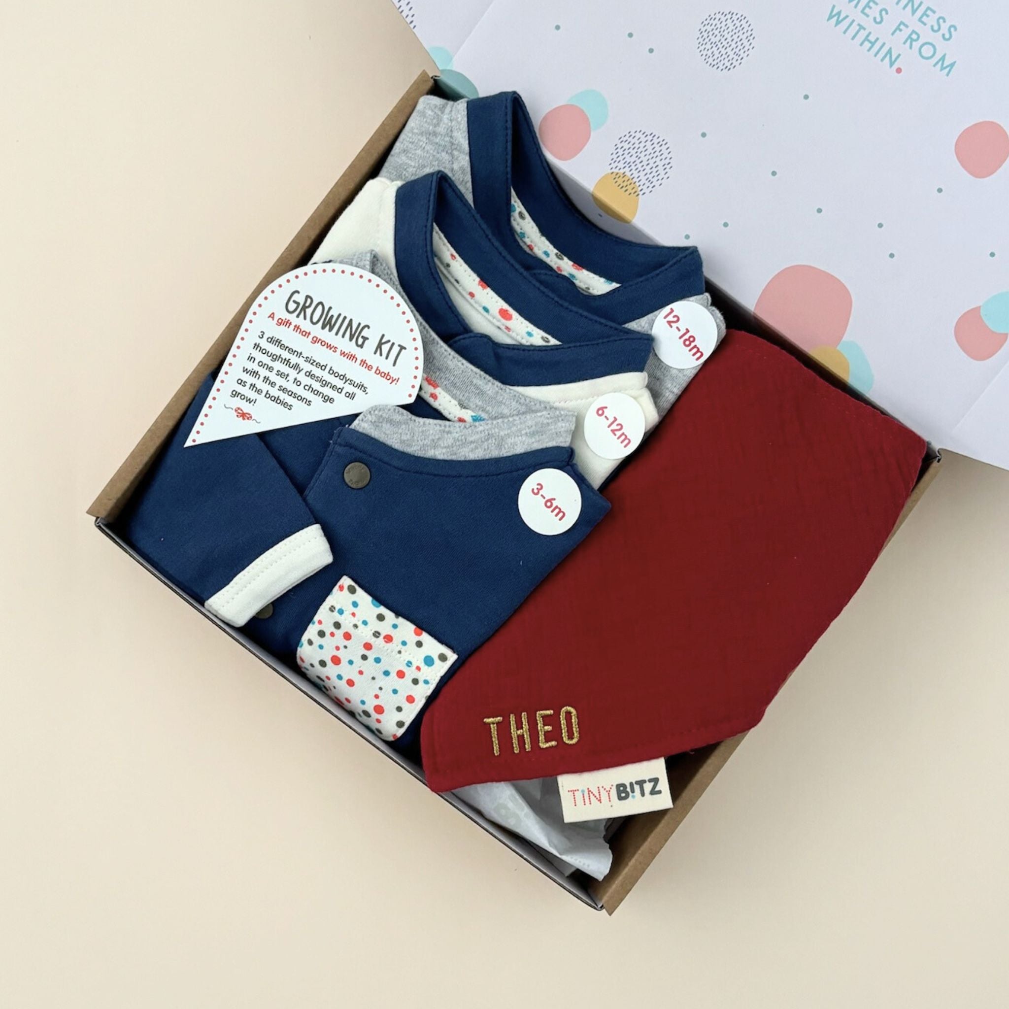 Personalized Growing Gift Set for Baby Boys