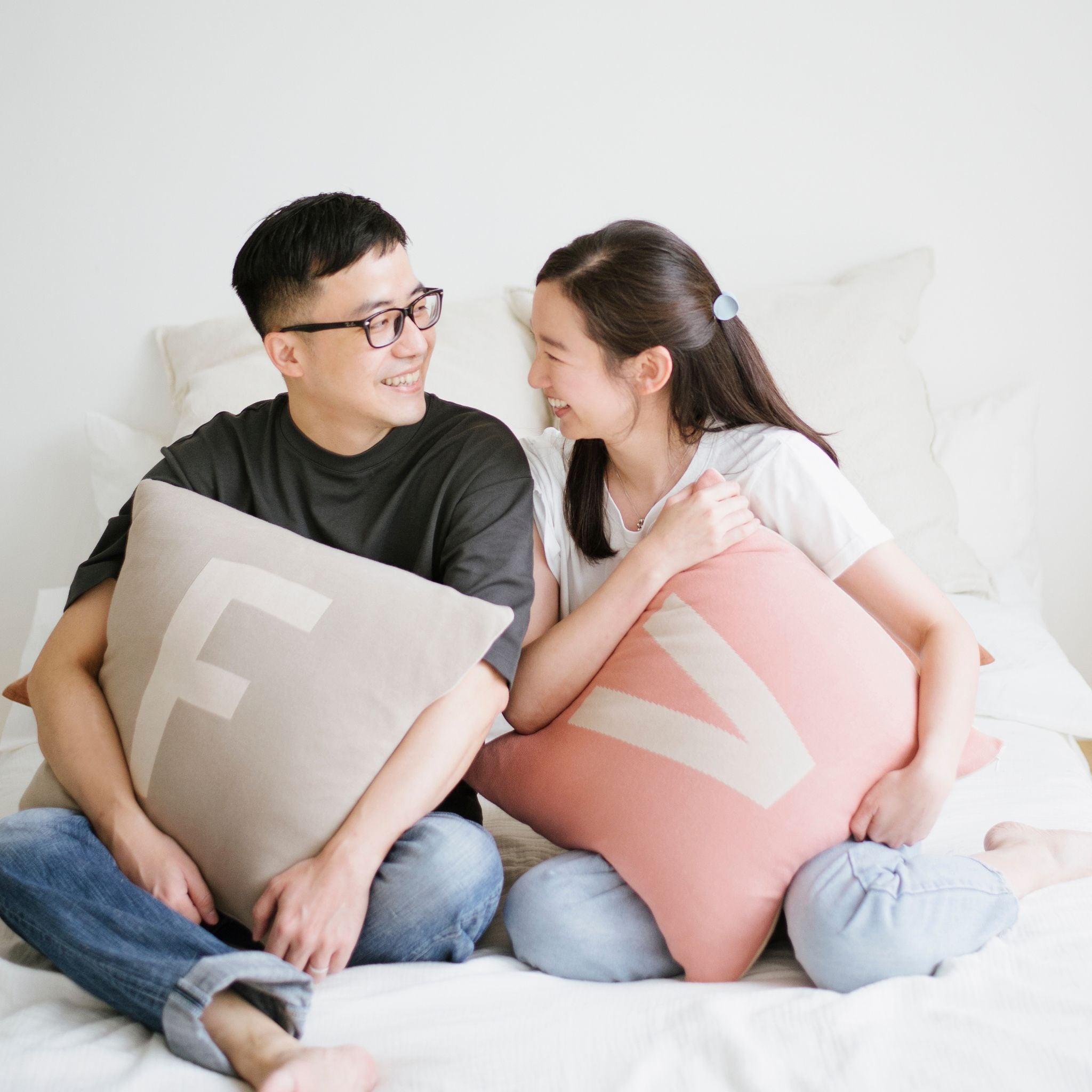 Personalized Square Cushion (Initials)