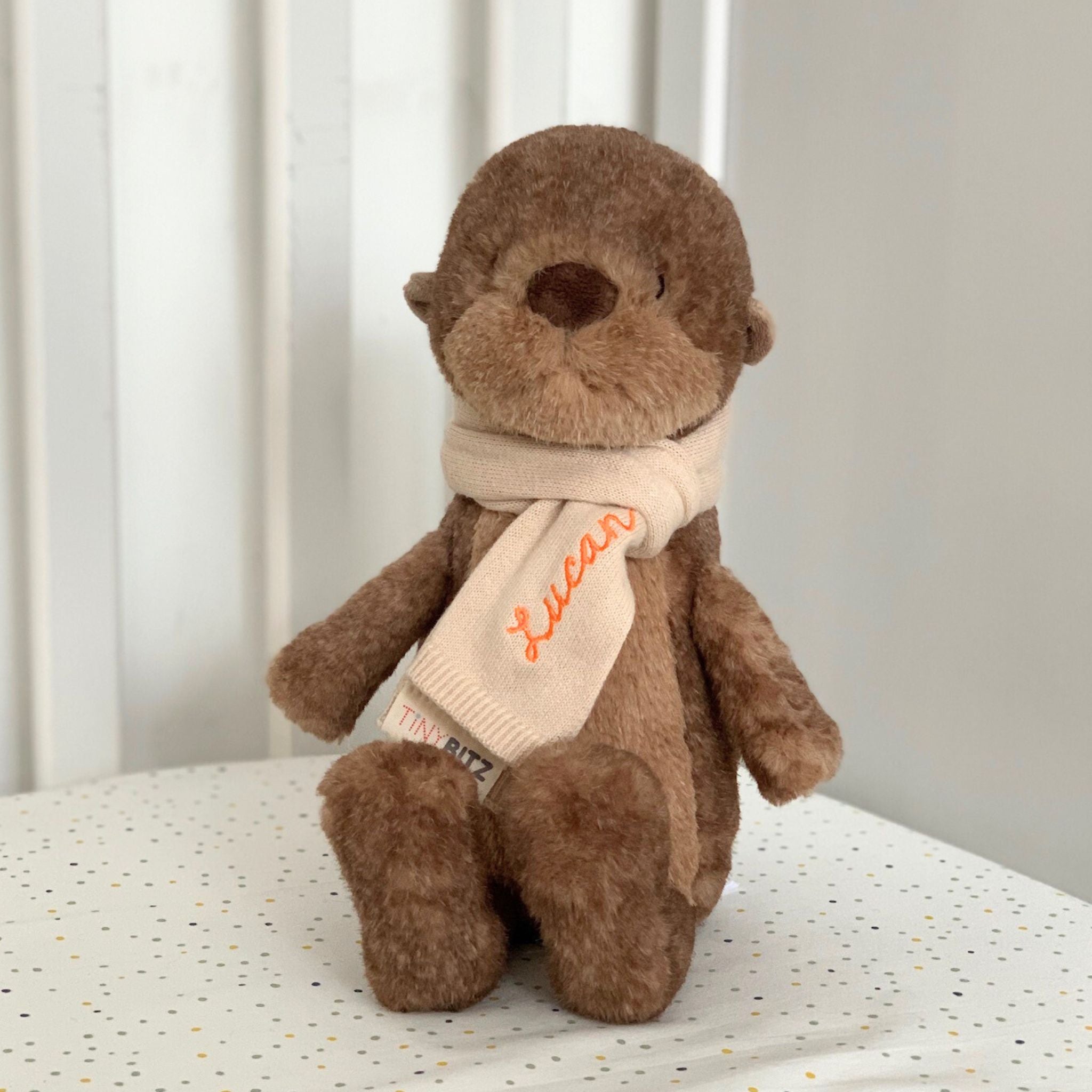 Jellycat Otter with Personalized Scarf