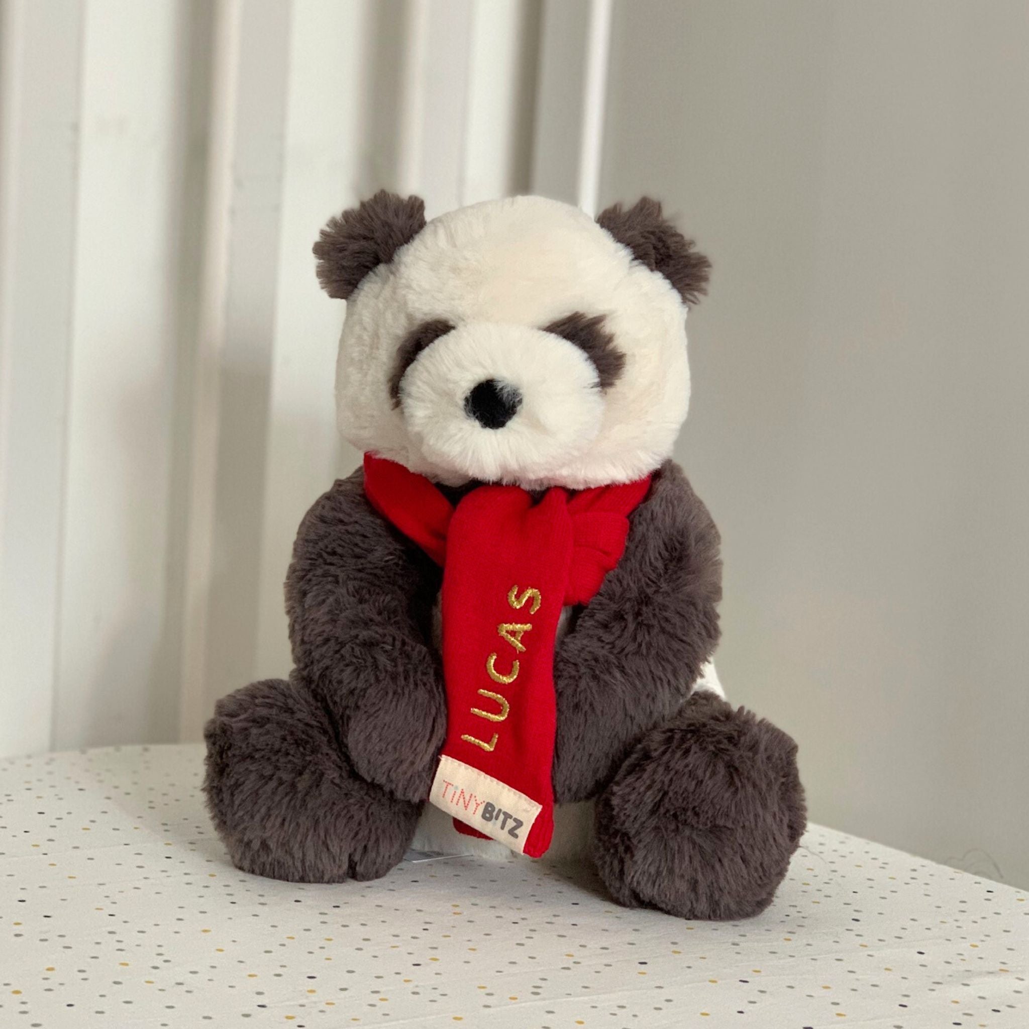 Jellycat Panda with Personalized Scarf