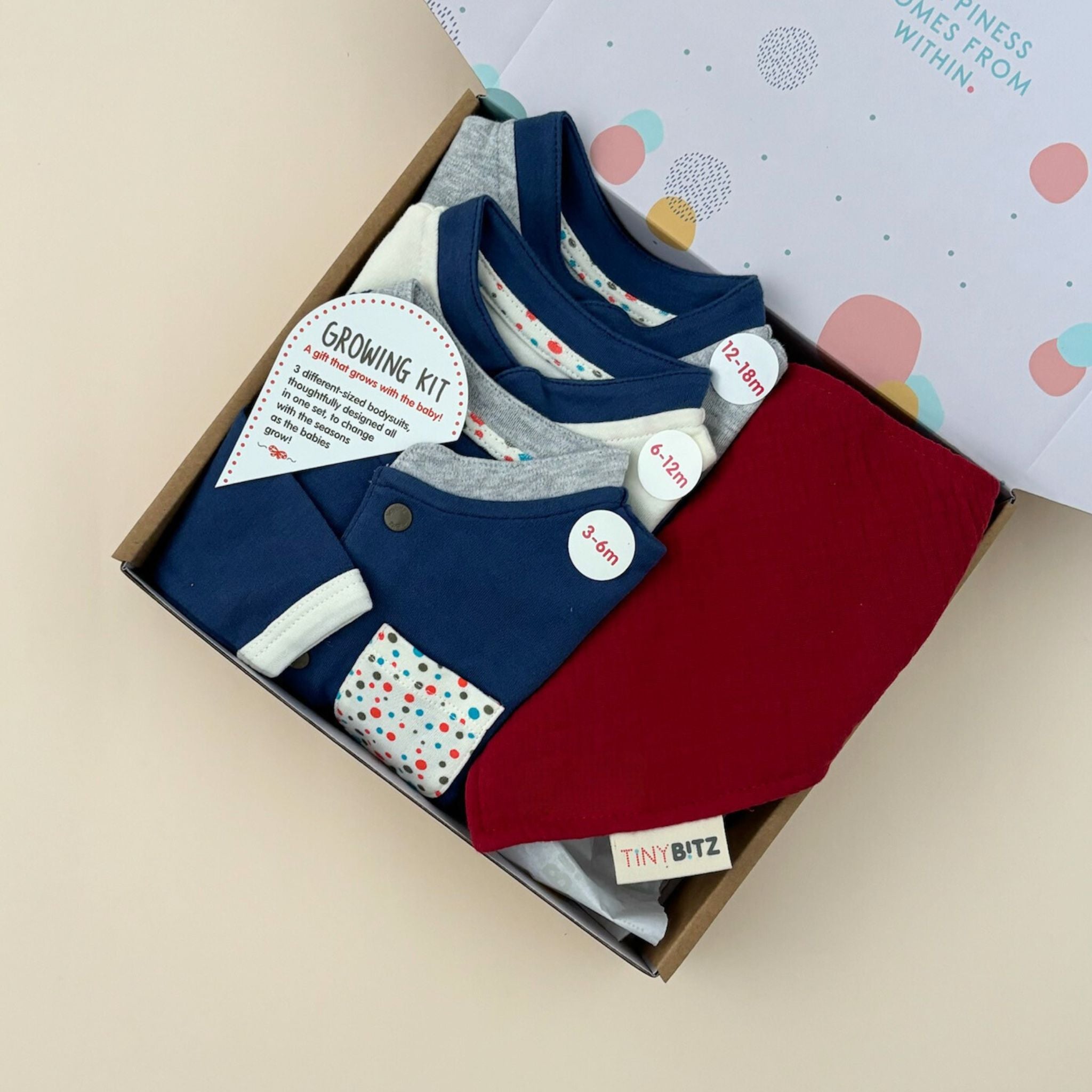 Growing Kit + Bib Gift Set for Baby Boys