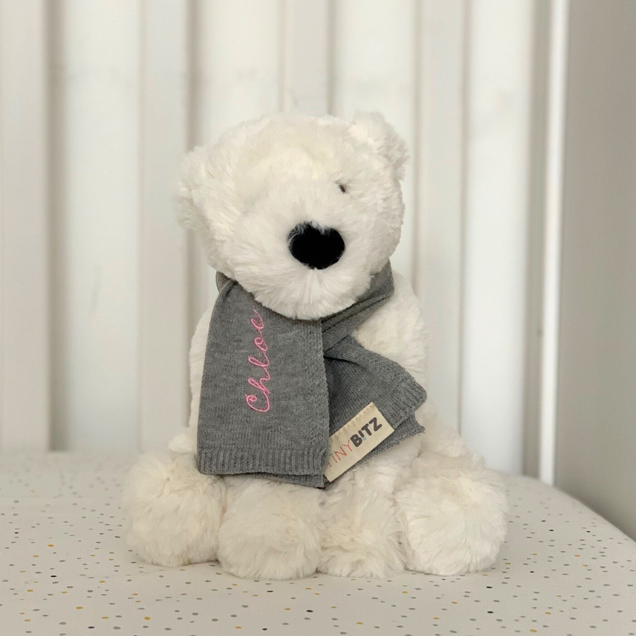 Jellycat Polar Bear with Personalized Scarf