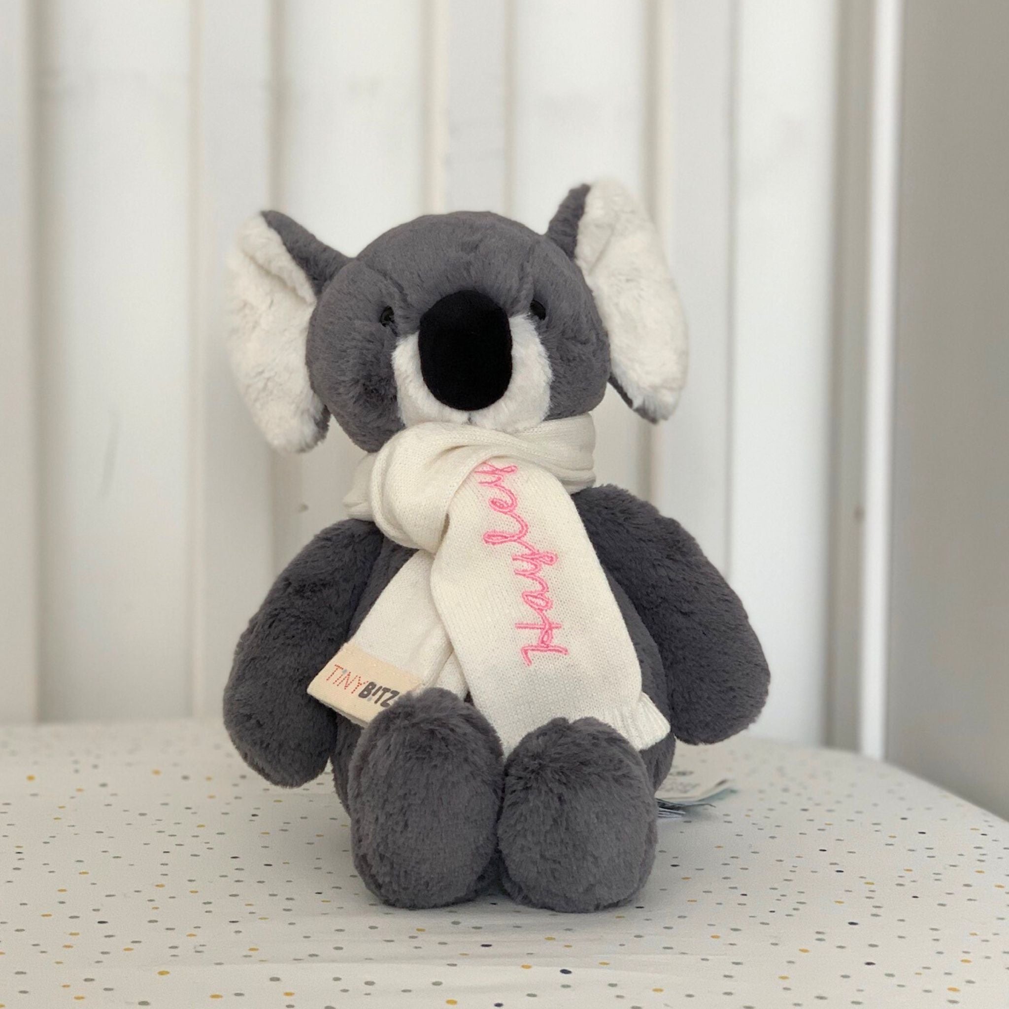 Jellycat Koala with Personalized Scarf