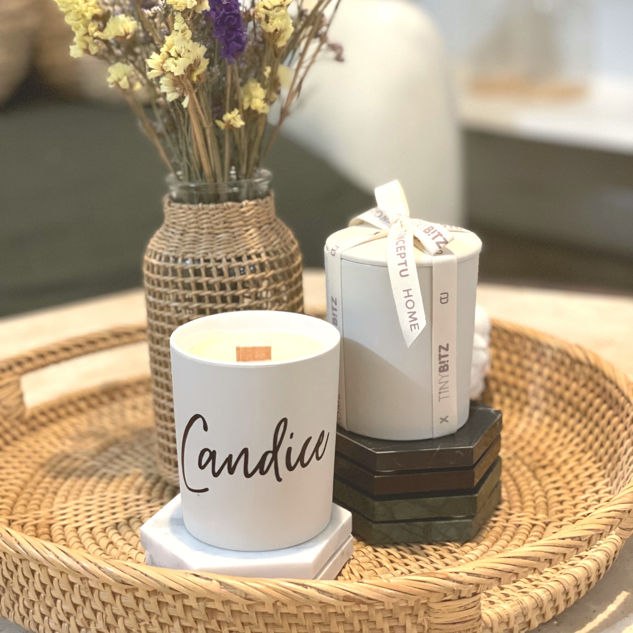 Conceptu Home x TinyBitz: Personalized Candles