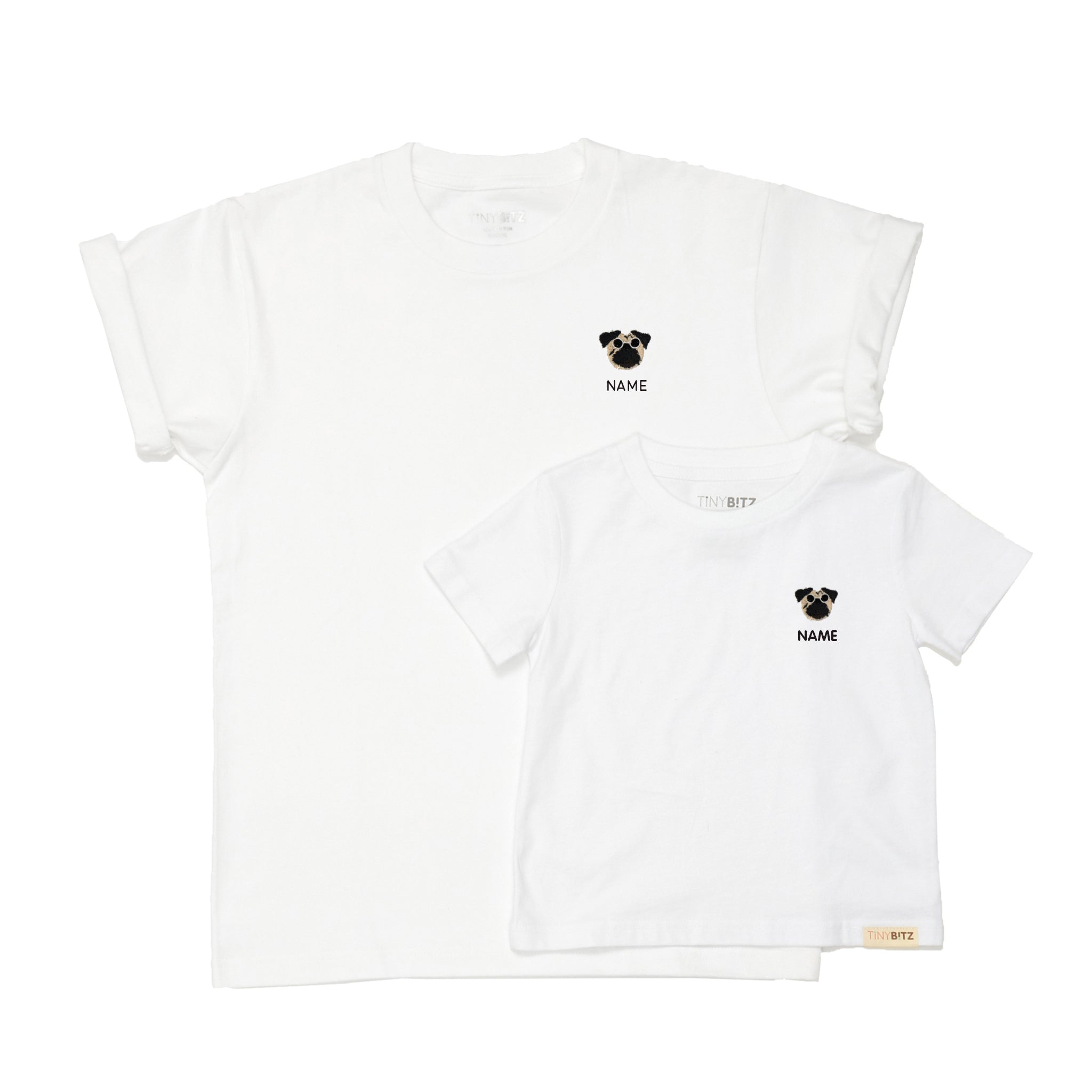 TinyBitz x GG: Personalized Tee (Pug)